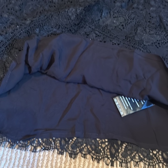 NWT FREE PEOPLE honey honey black lace long sleeve mini dress size 4 - Picture 14 of 16